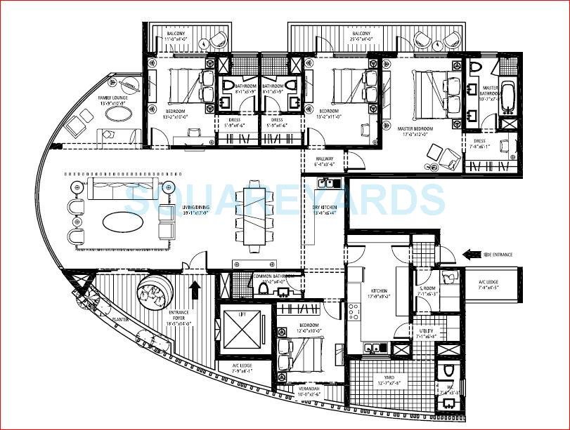 Emaar The Palm Drive-The Sky Terraces — floor plan 3