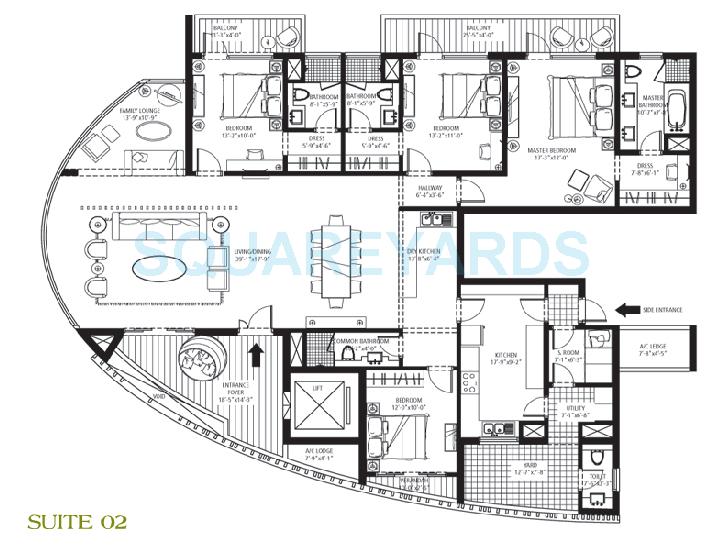 Emaar The Palm Drive-The Sky Terraces — floor plan 4