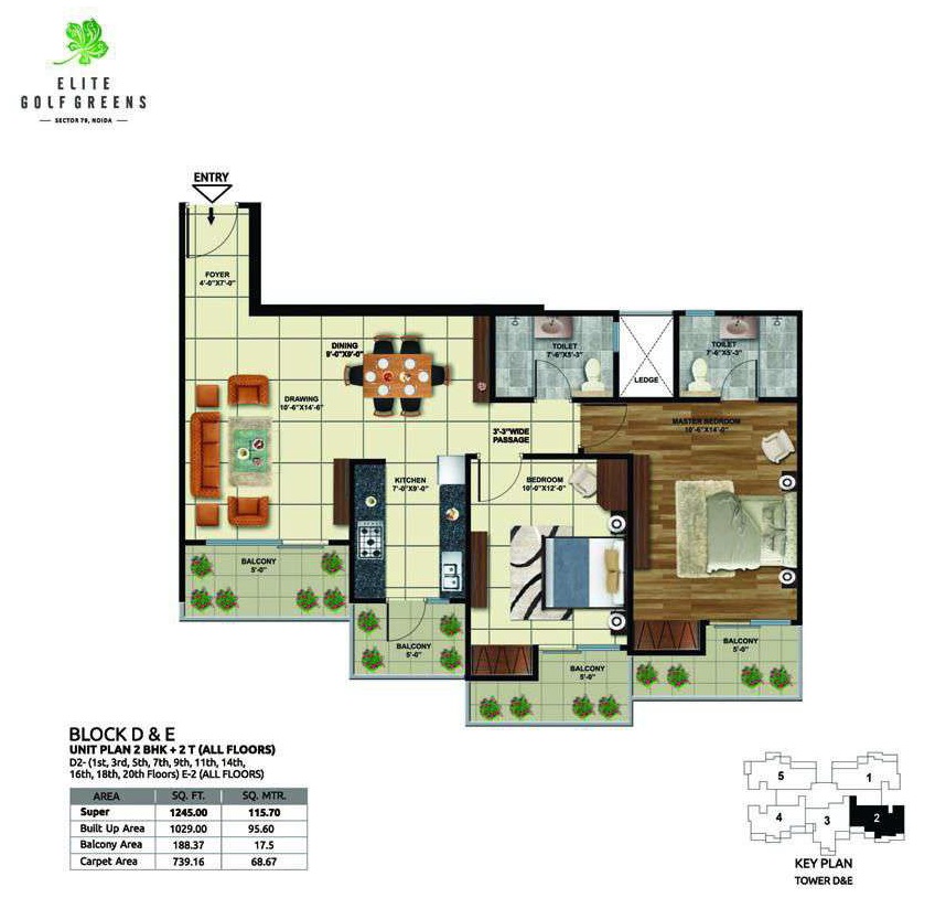 Elite Golf Green — floor plan 3
