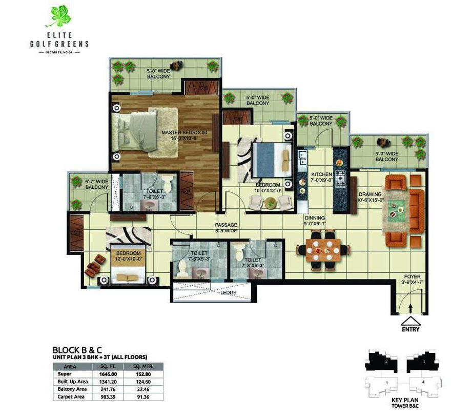 Elite Golf Green — floor plan 9