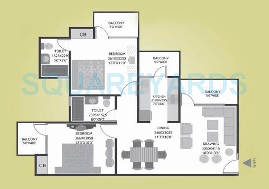 Prateek Fedora — floor plan 1