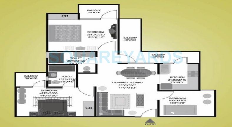 Prateek Fedora — floor plan 3
