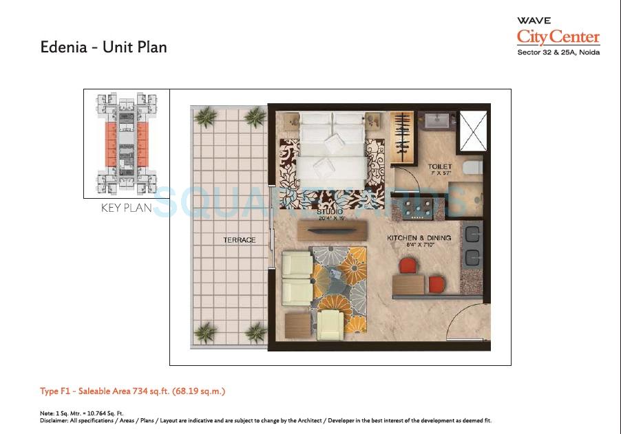 Wave City Center - Edenia — floor plan 1