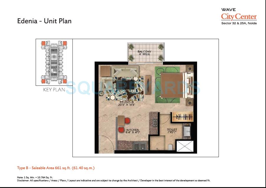 Wave City Center - Edenia — floor plan 3