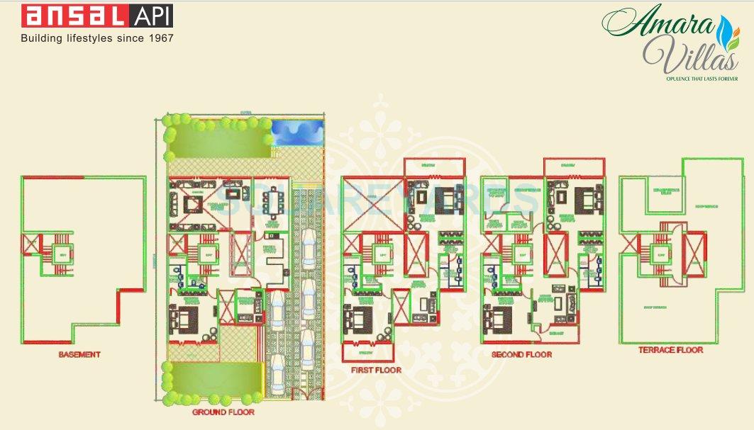 Ansal Esencia - Amara Villas — floor plan 1