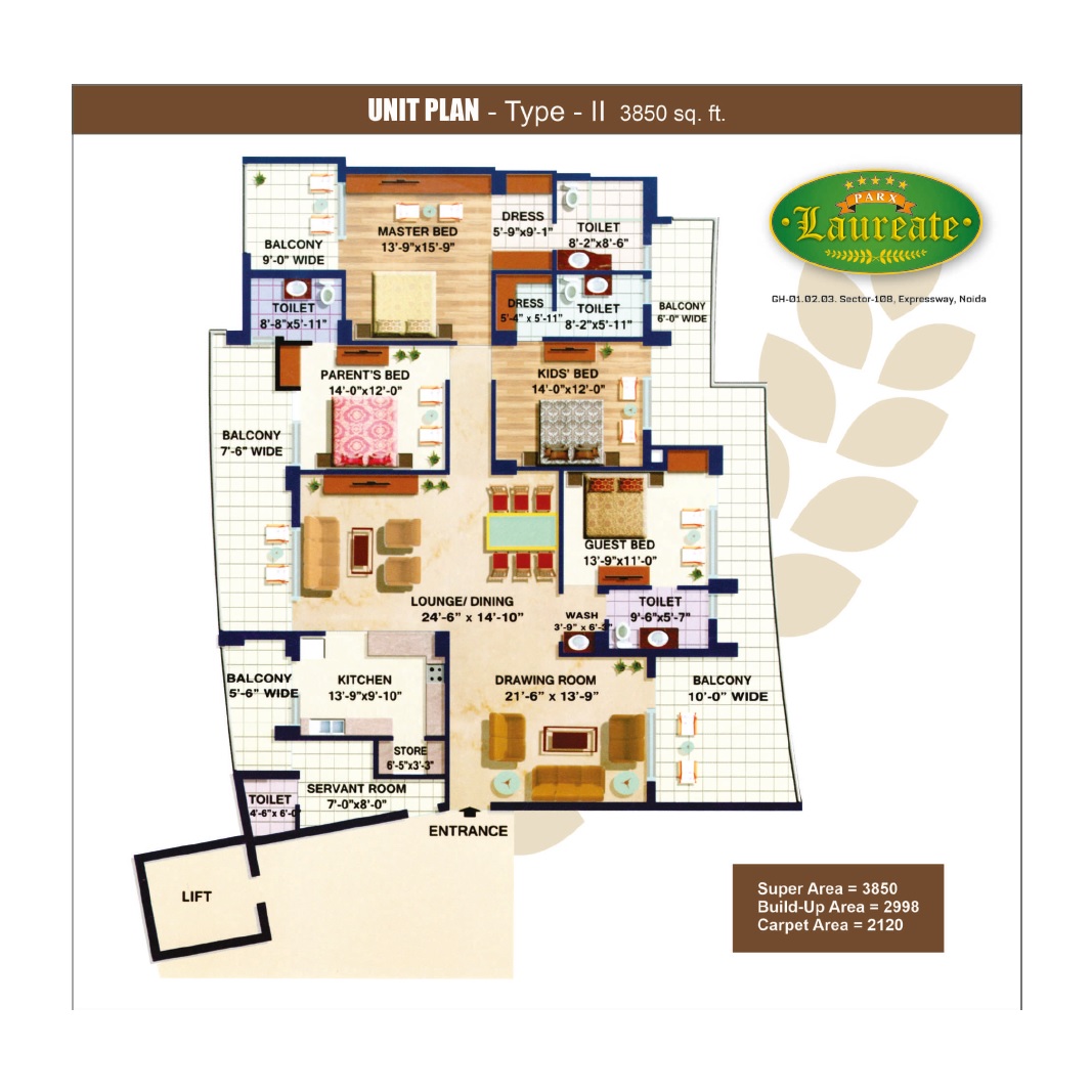 Parx Laureate — floor plan 3