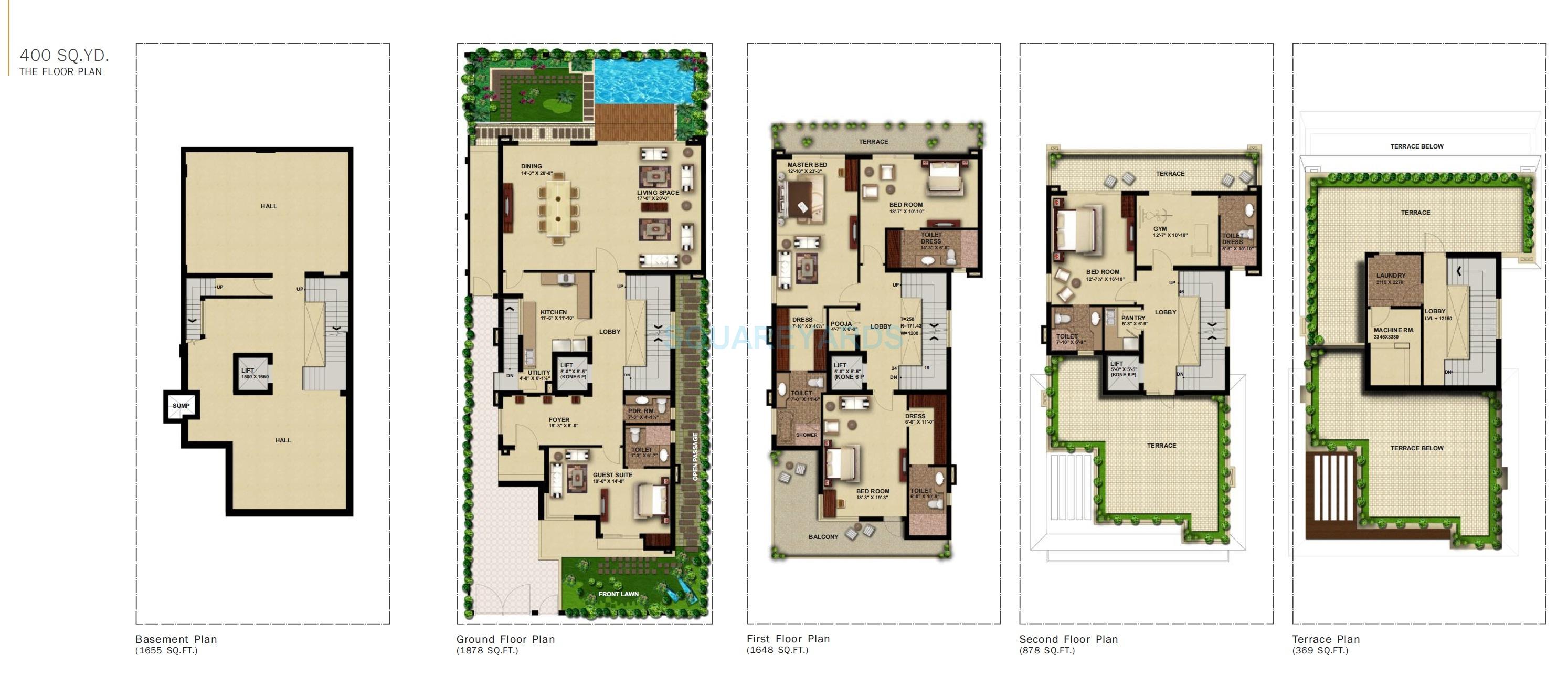 Anant Raj Estate The Villas — floor plan 2