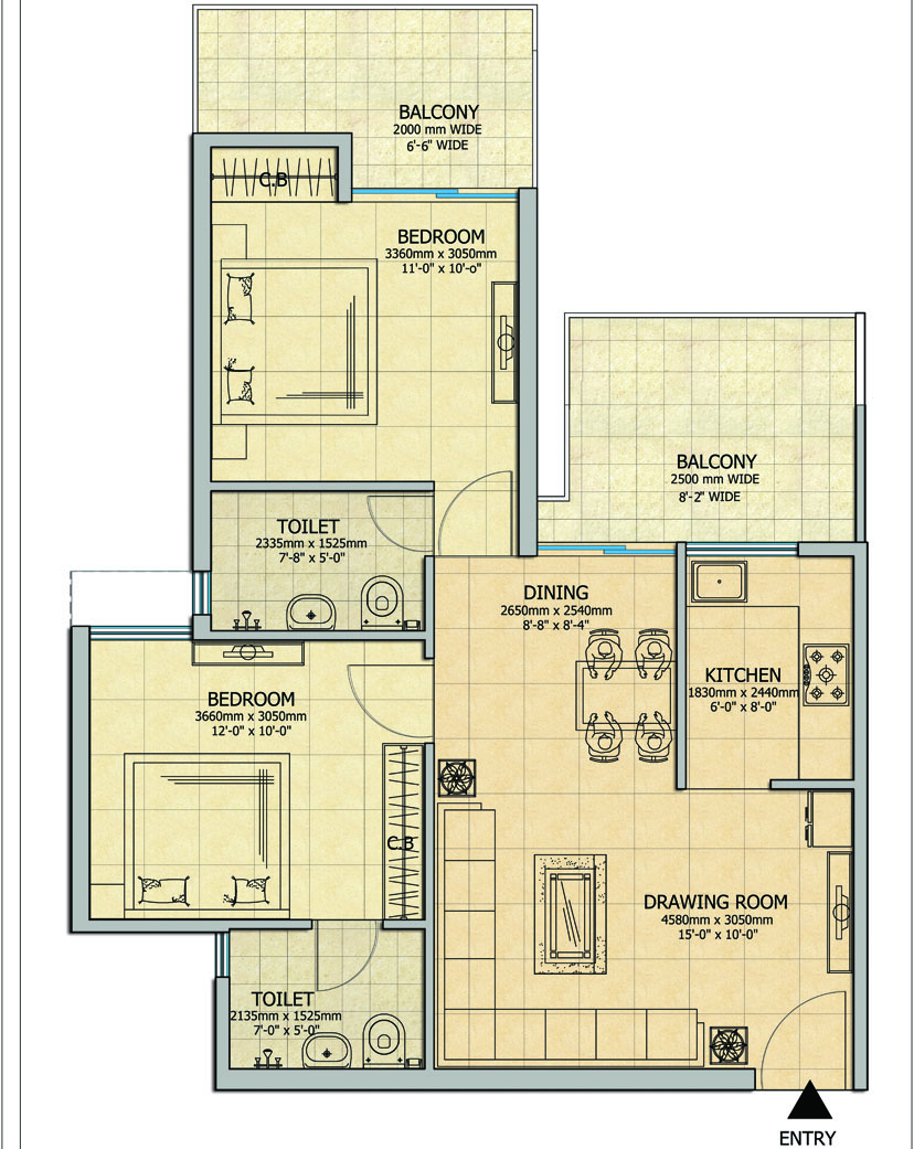 Gaur Atulyam — floor plan 1