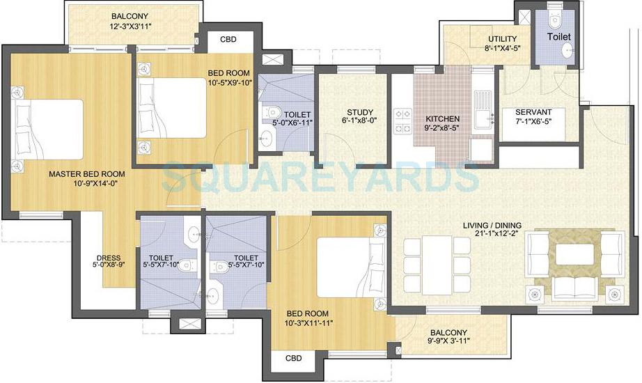 Ansal Sushant Serene Residency — floor plan 4