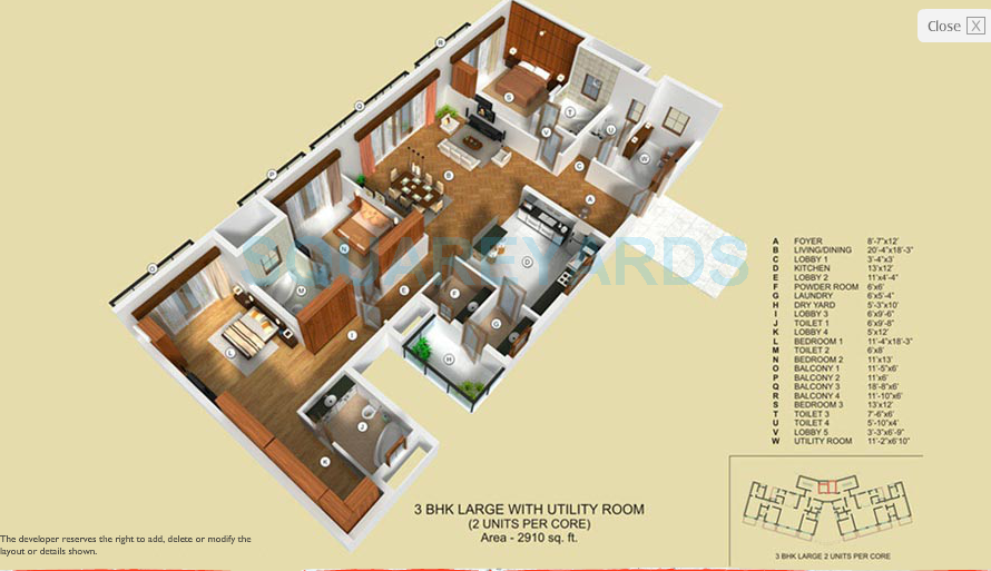Tata Raheja Raisina Residency — floor plan 2
