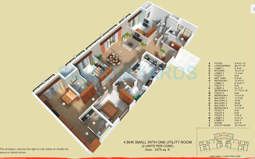Tata Raheja Raisina Residency — floor plan 3