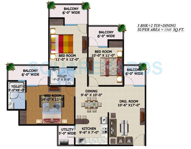 Supertech Ecovillage II — floor plan 6