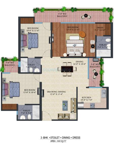Supertech Ecovillage II — floor plan 7