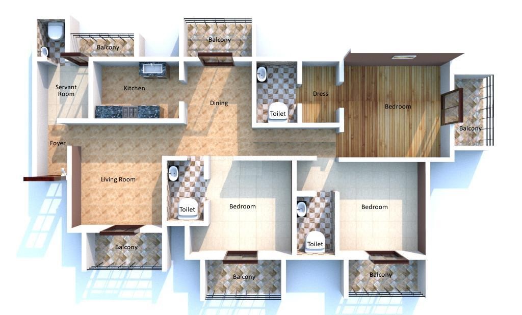 Pranaam The Park — floor plan 1