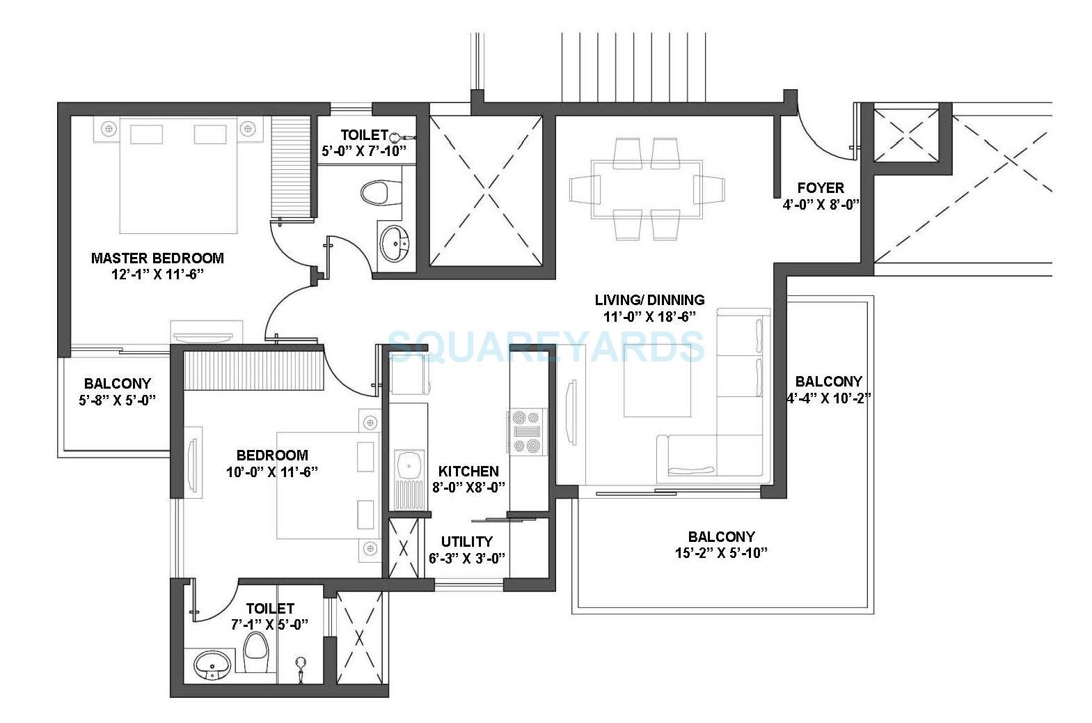 V Square Group Housing Project — floor plan 2