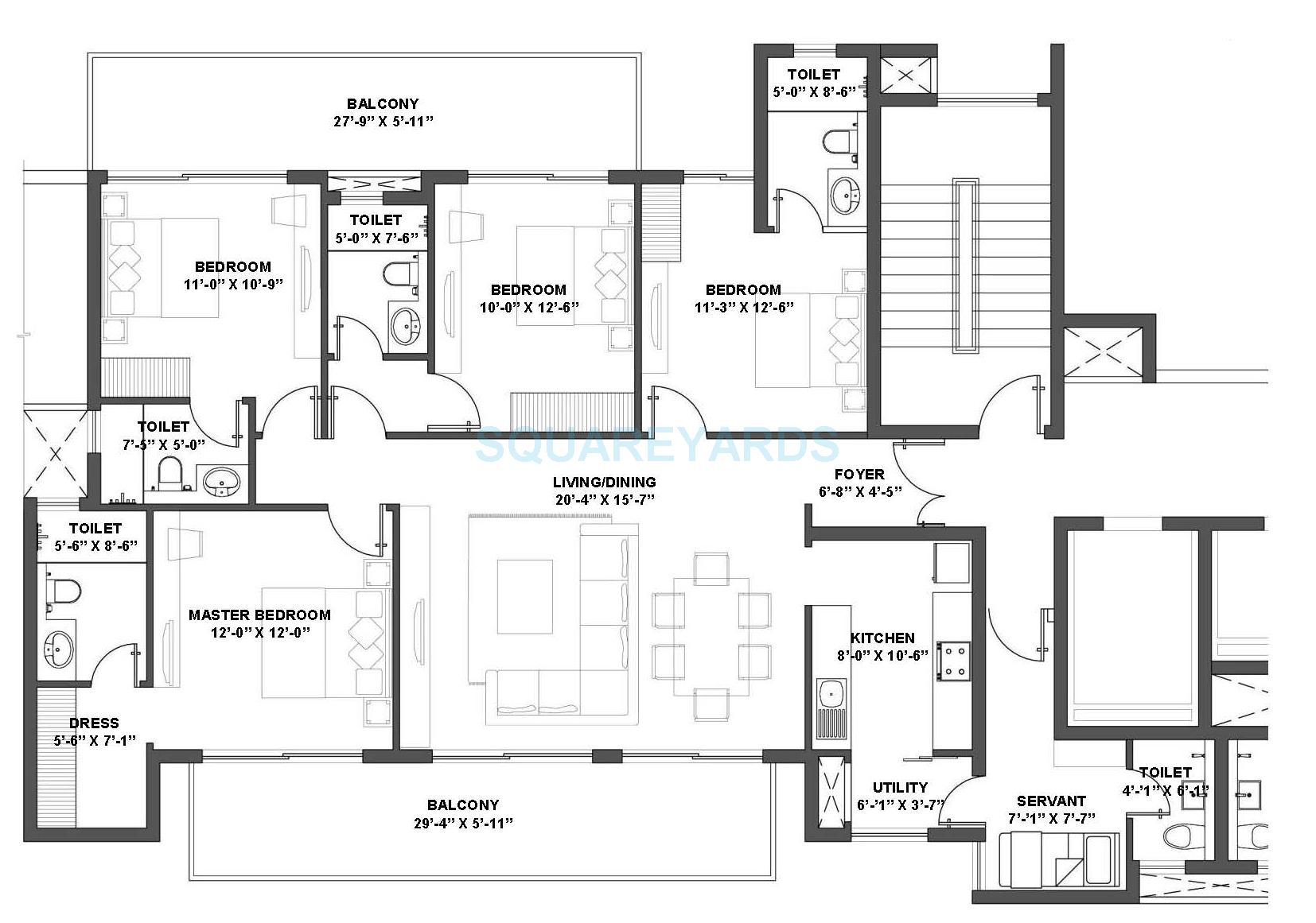 V Square Group Housing Project — floor plan 6