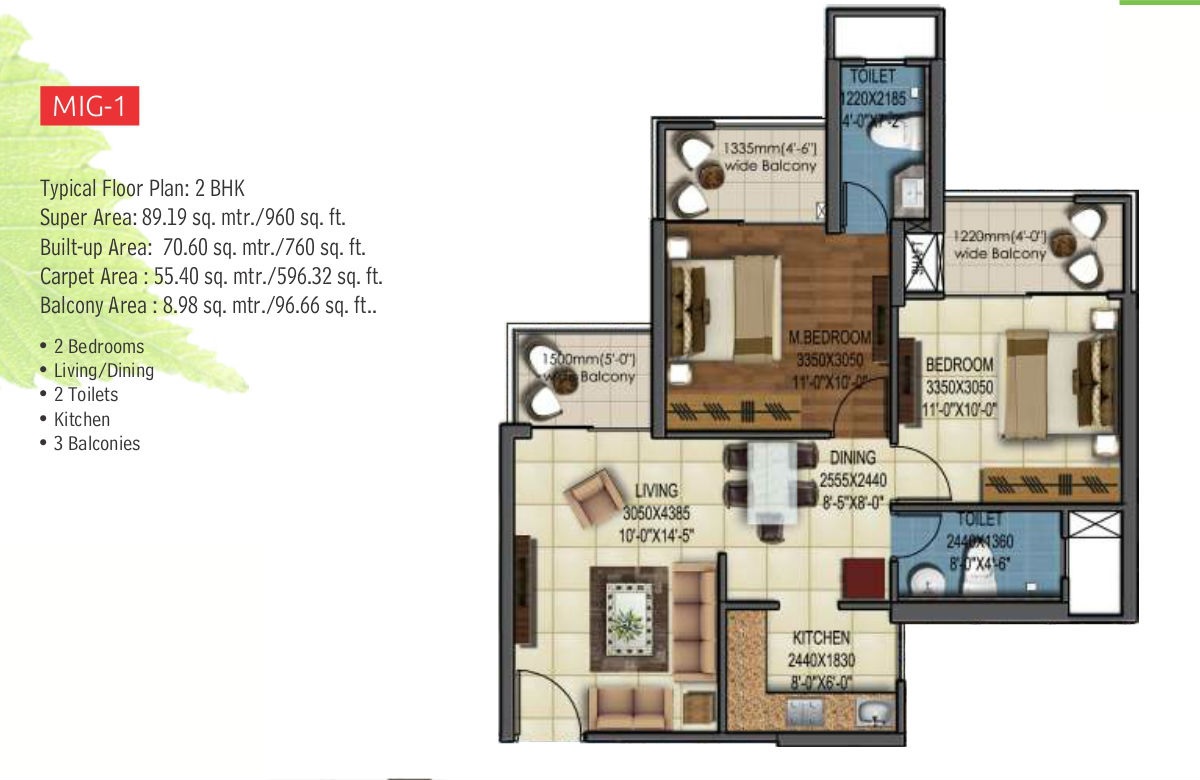 Mahagun Mywoods III — floor plan 1