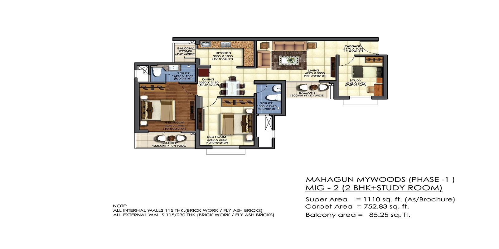 Mahagun Mywoods III — floor plan 9