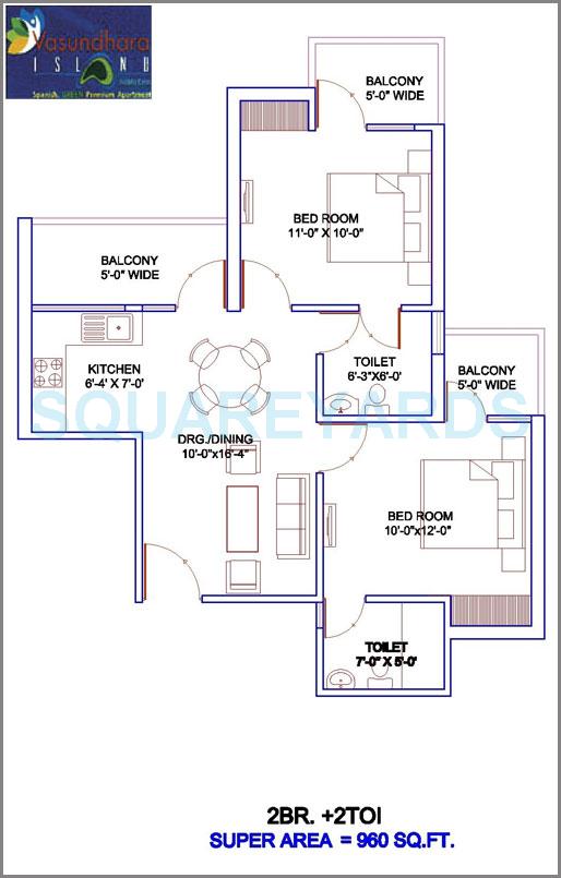Vasundhara Island — floor plan 1