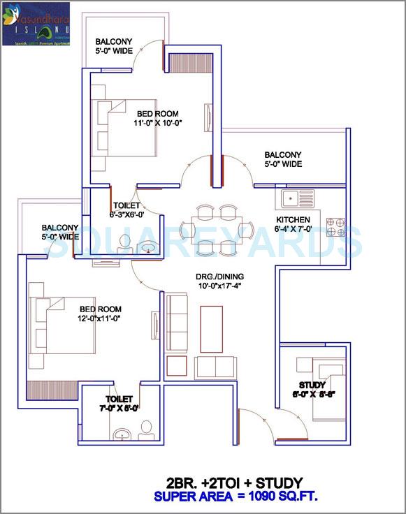 Vasundhara Island — floor plan 2