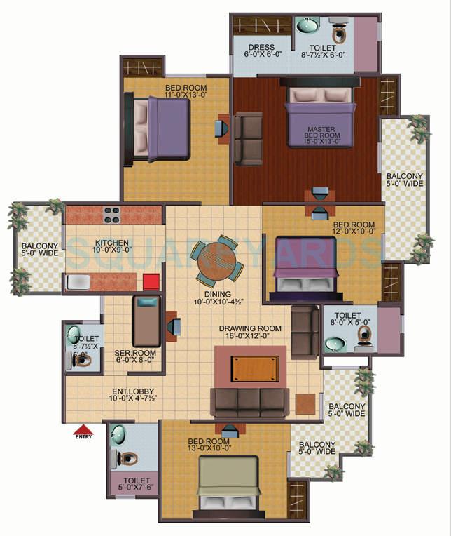 Galaxy North Avenue — floor plan 3