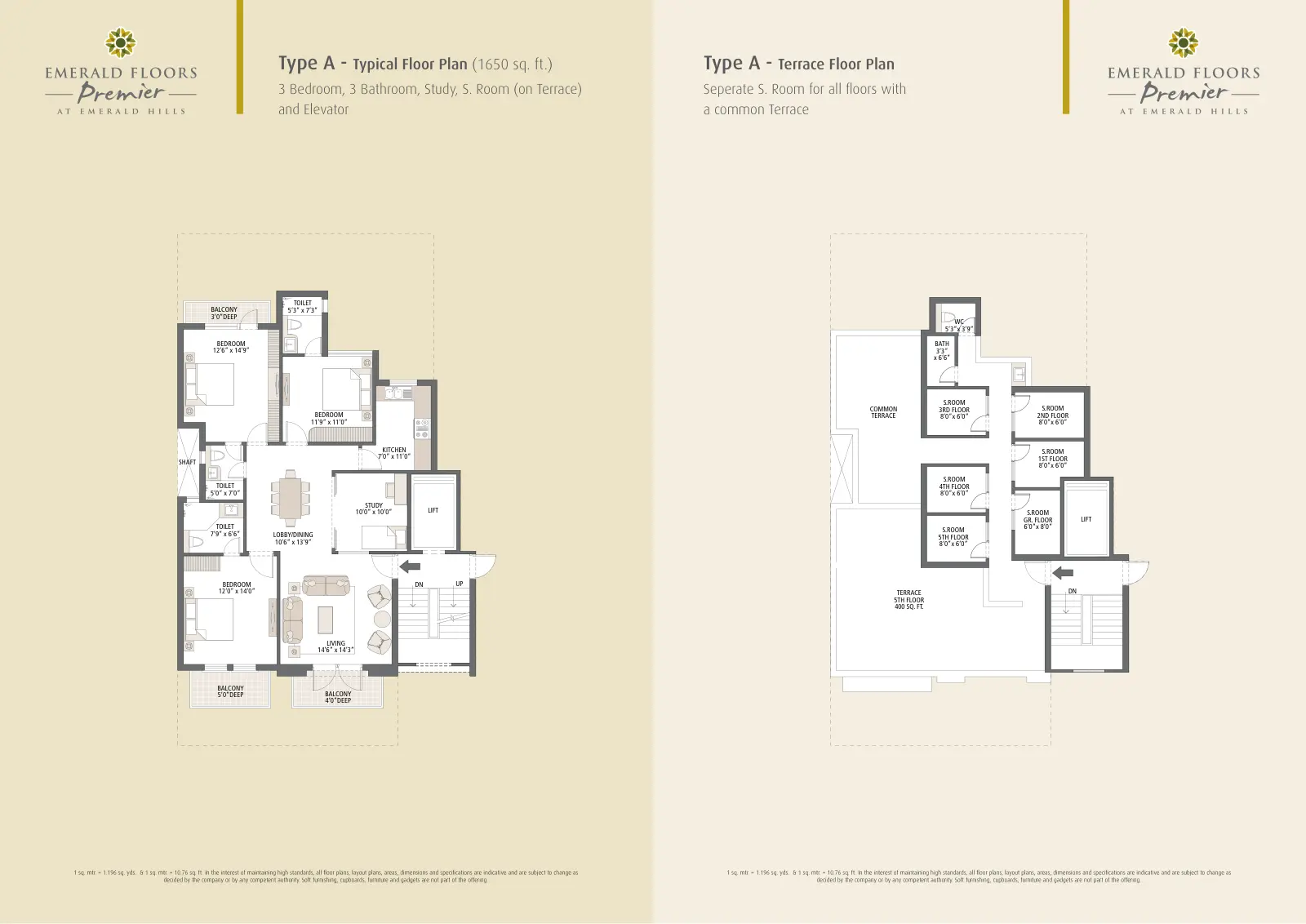 Emaar Emerald Floors — floor plan 3