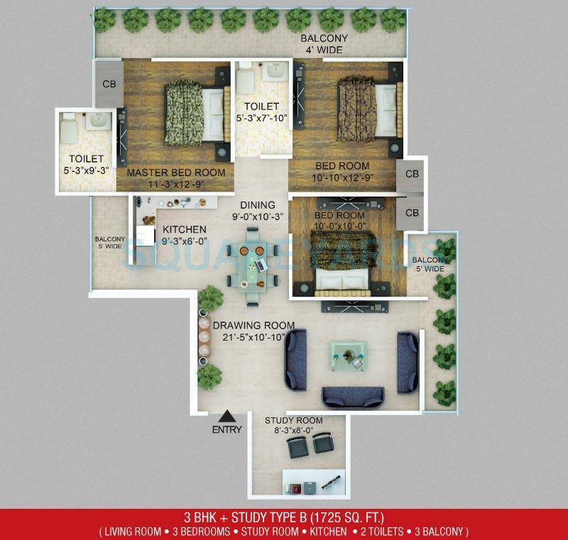 NCR Auriel Towne — floor plan 3