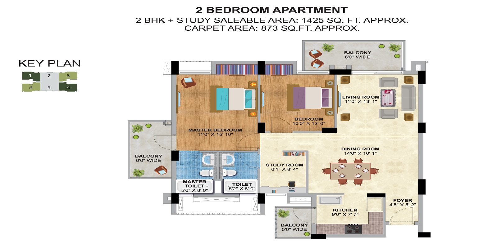 Silverglades The Melia — floor plan 1