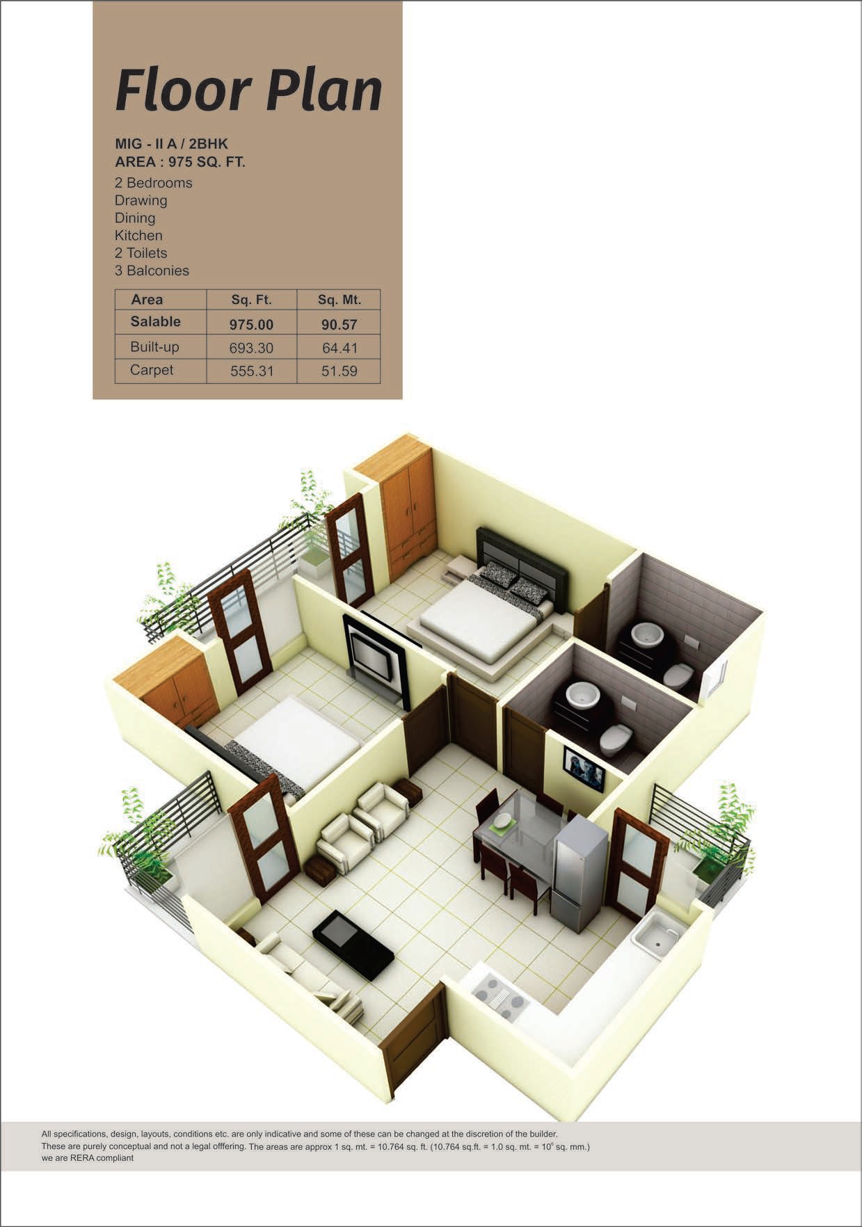 Panchsheel Pinnacle — floor plan 1