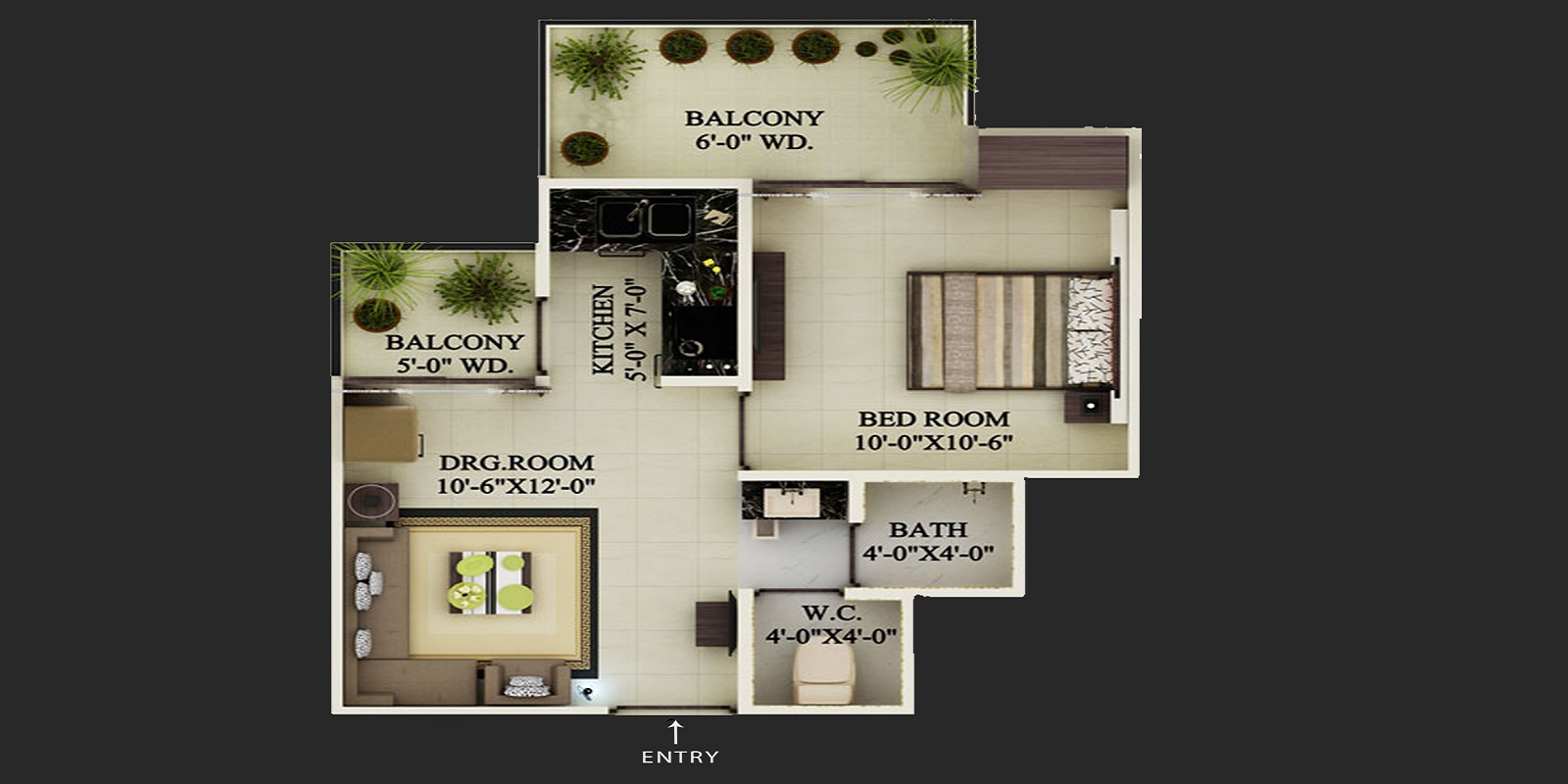 Supertech Ecovillage I — floor plan 1