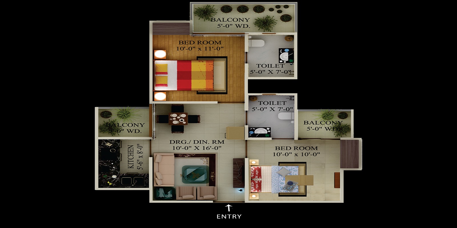 Supertech Ecovillage I — floor plan 2