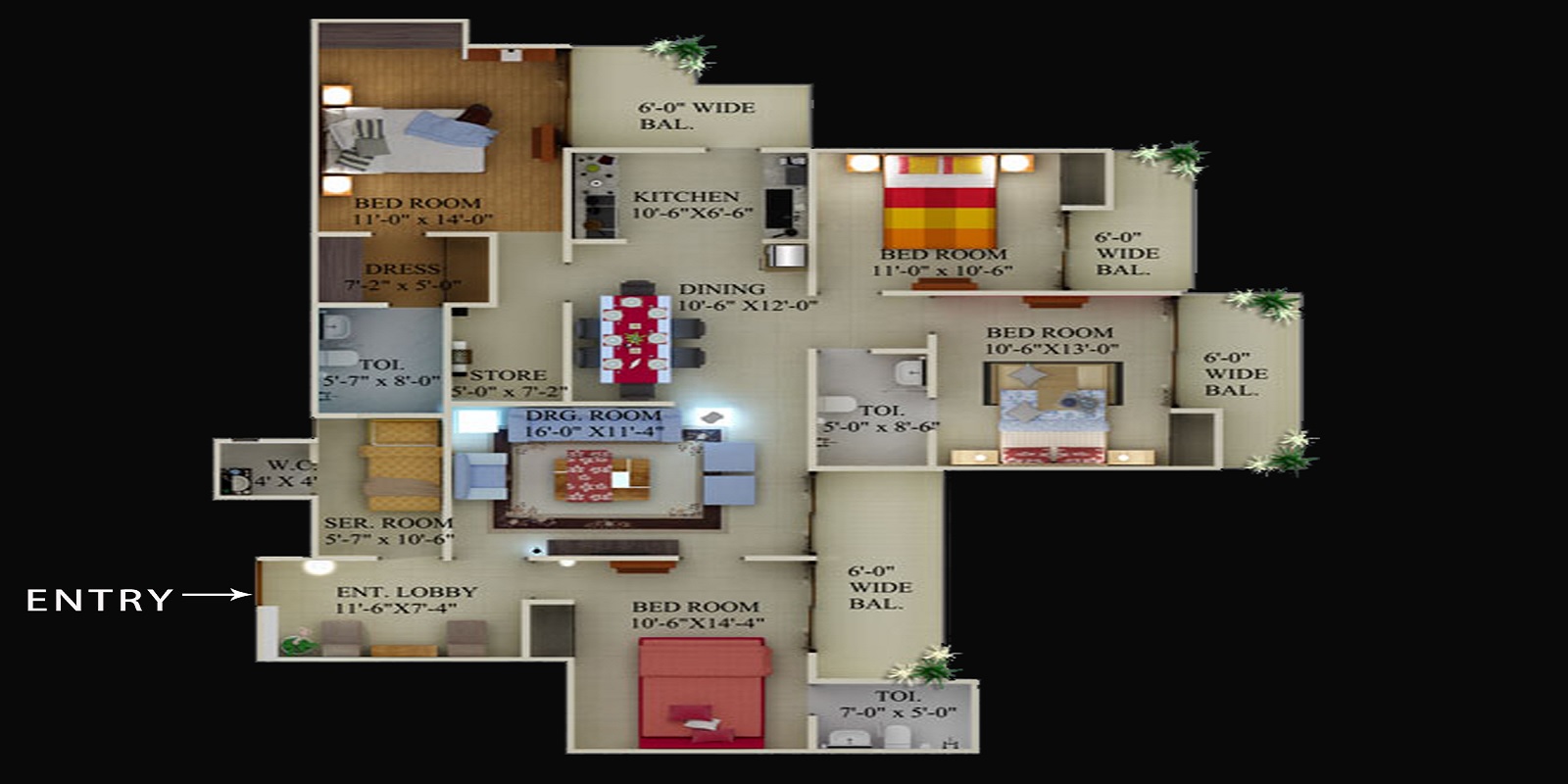Supertech Ecovillage I — floor plan 10