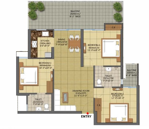 Gaur City 7th Avenue — floor plan 4