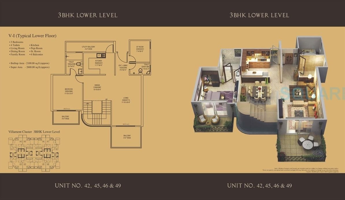 Mahagun Mantra II Villaments — floor plan 1