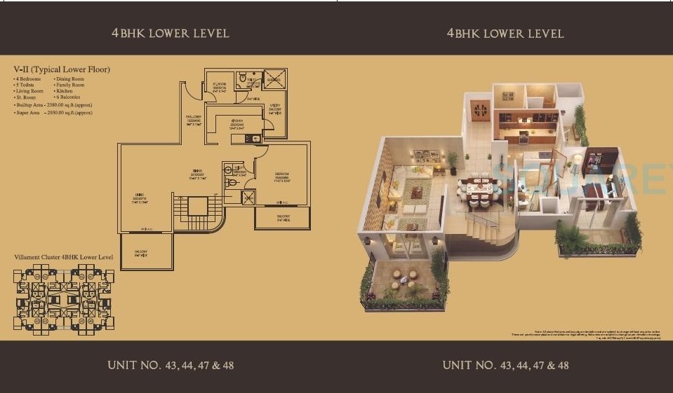 Mahagun Mantra II Villaments — floor plan 2