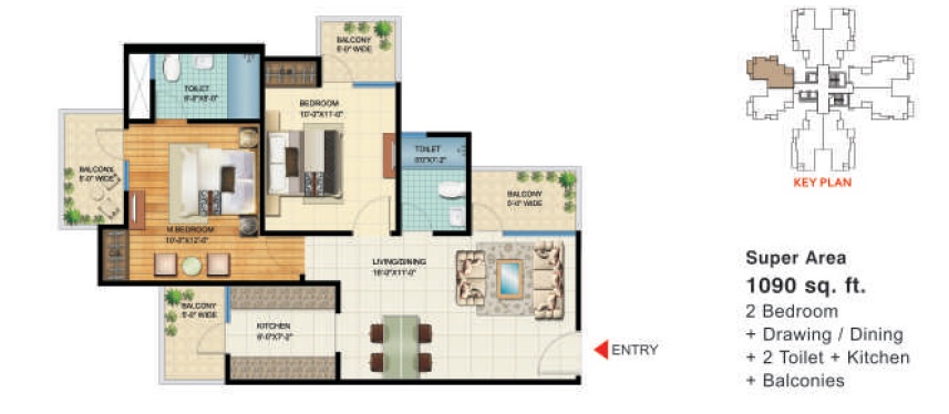 VVIP Homes Meridian Tower — floor plan 1