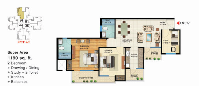 VVIP Homes Meridian Tower — floor plan 2