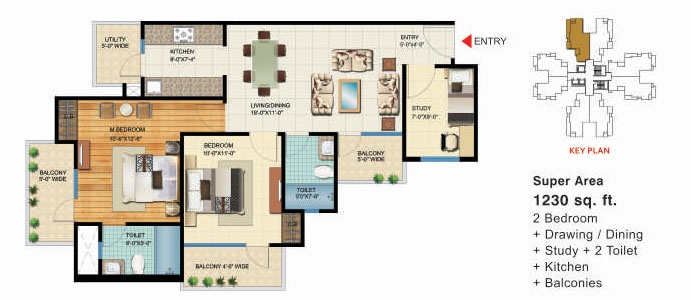 VVIP Homes Meridian Tower — floor plan 3