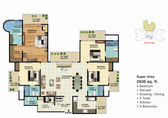 VVIP Homes Meridian Tower — floor plan 5