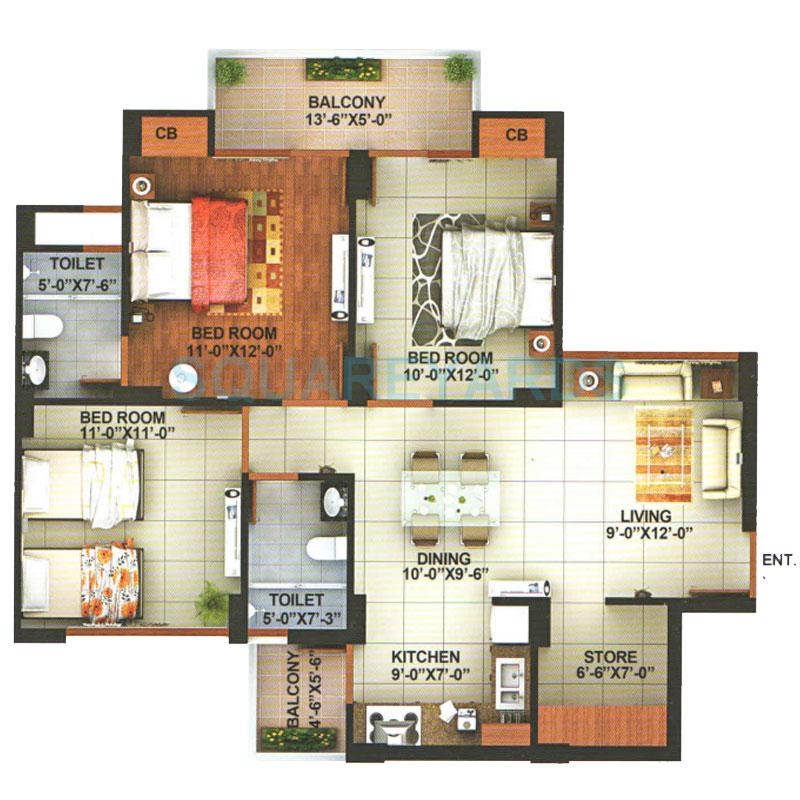 Addela Raj Residency — floor plan 3