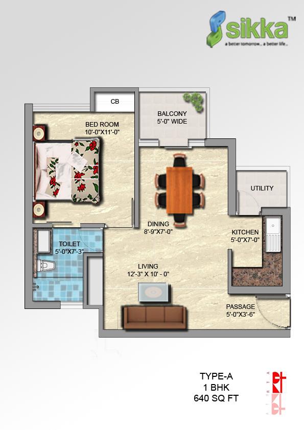 Sikka Kirat Greens — floor plan 1