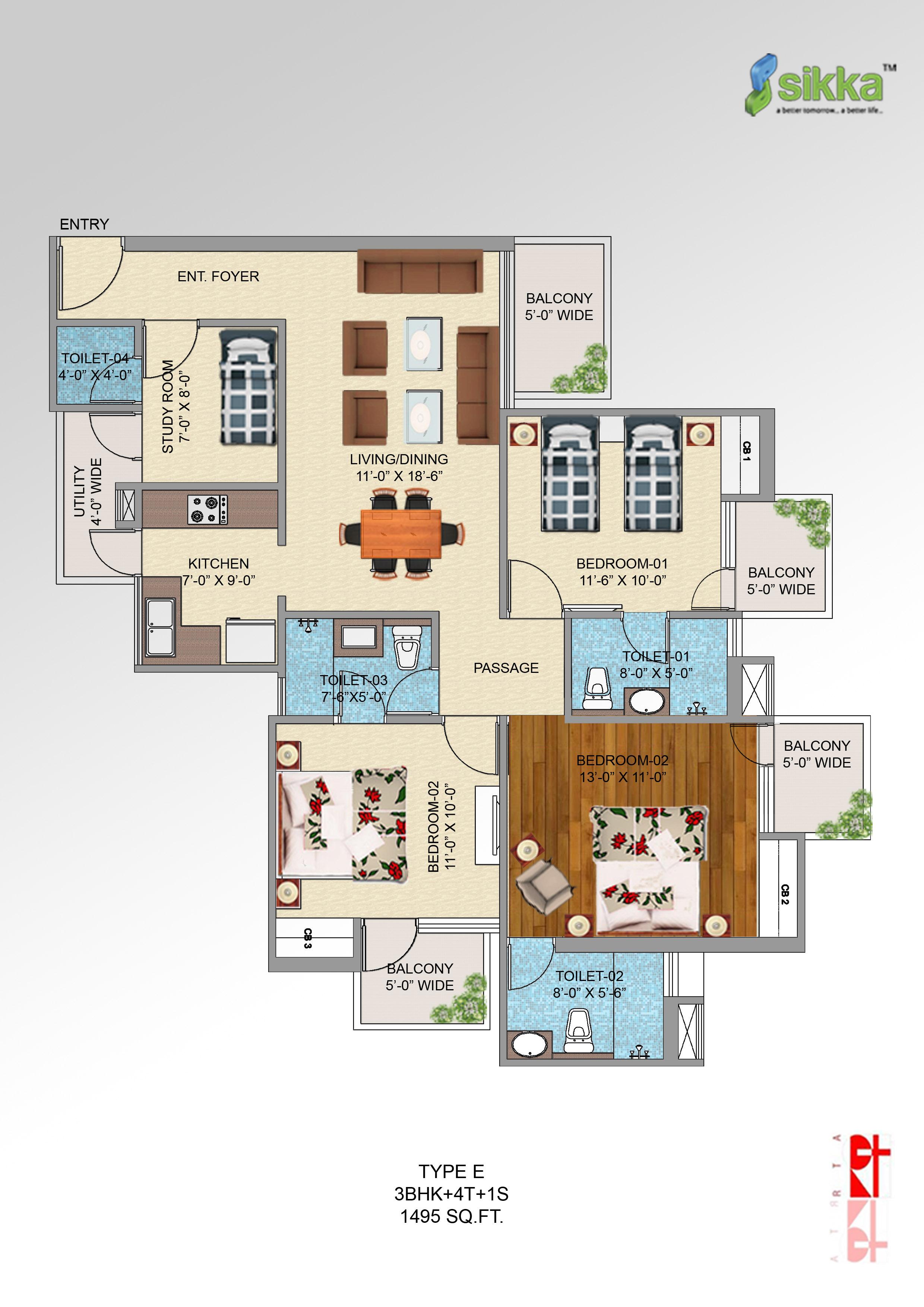 Sikka Kirat Greens — floor plan 5