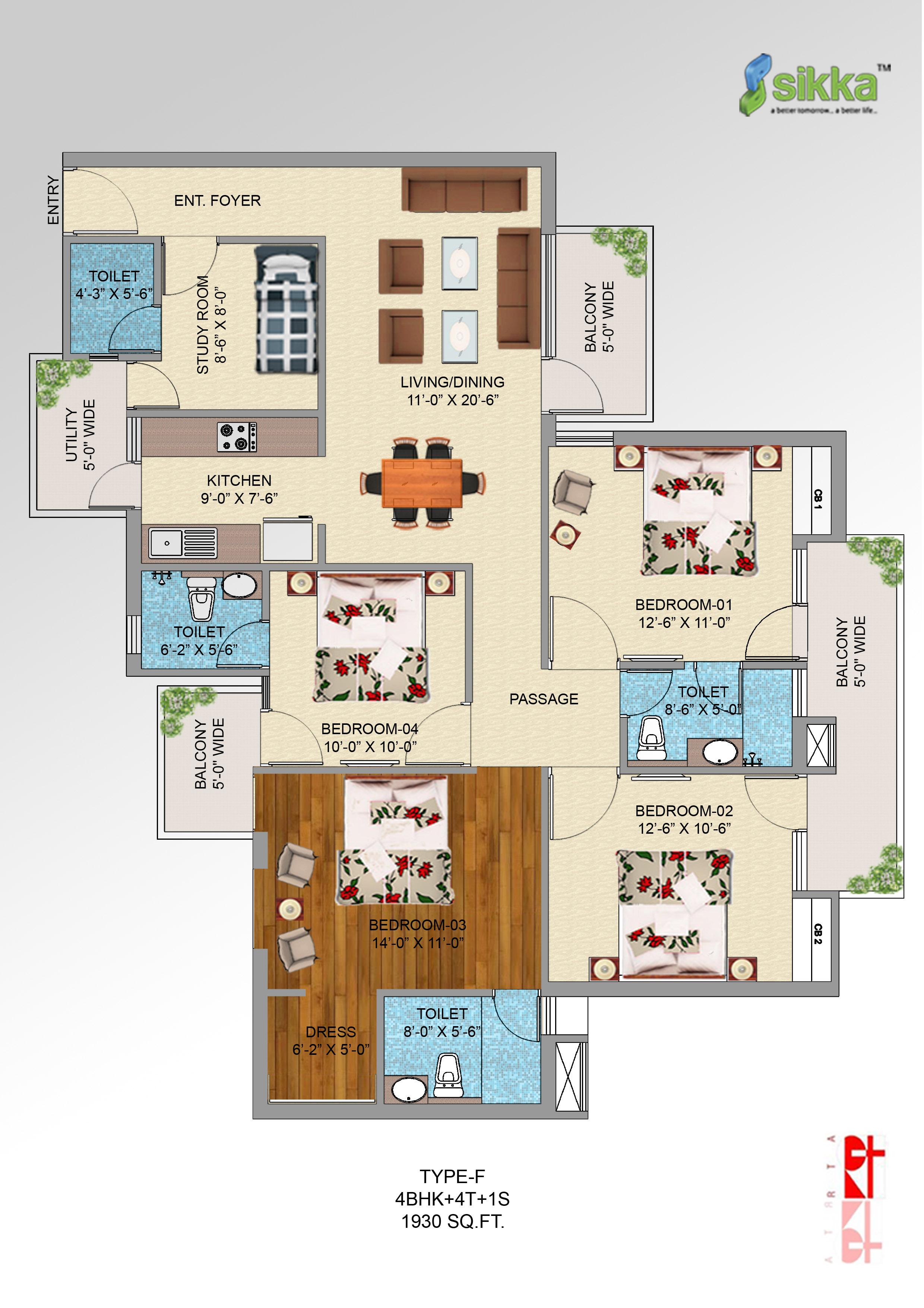 Sikka Kirat Greens — floor plan 6