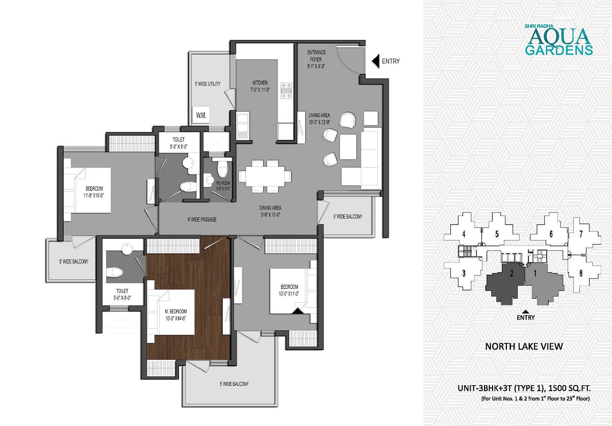 Shri Radha Aqua Garden — floor plan 3