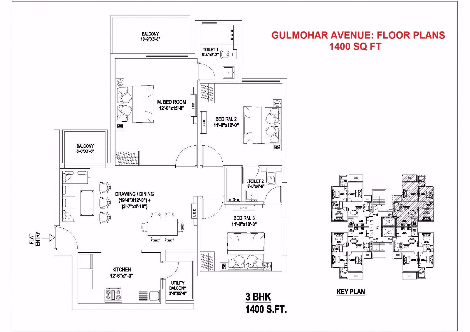 Indiabulls Gulmohar Avenue — floor plan 1