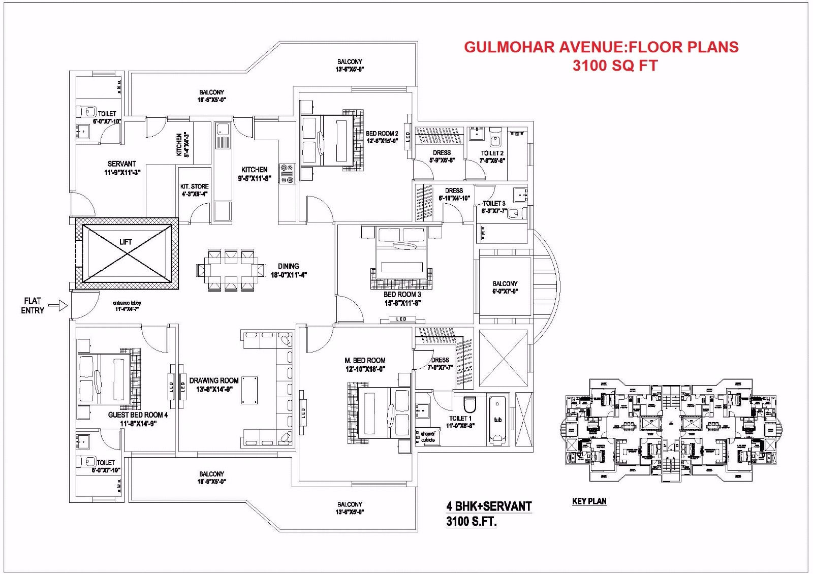 Indiabulls Gulmohar Avenue — floor plan 5