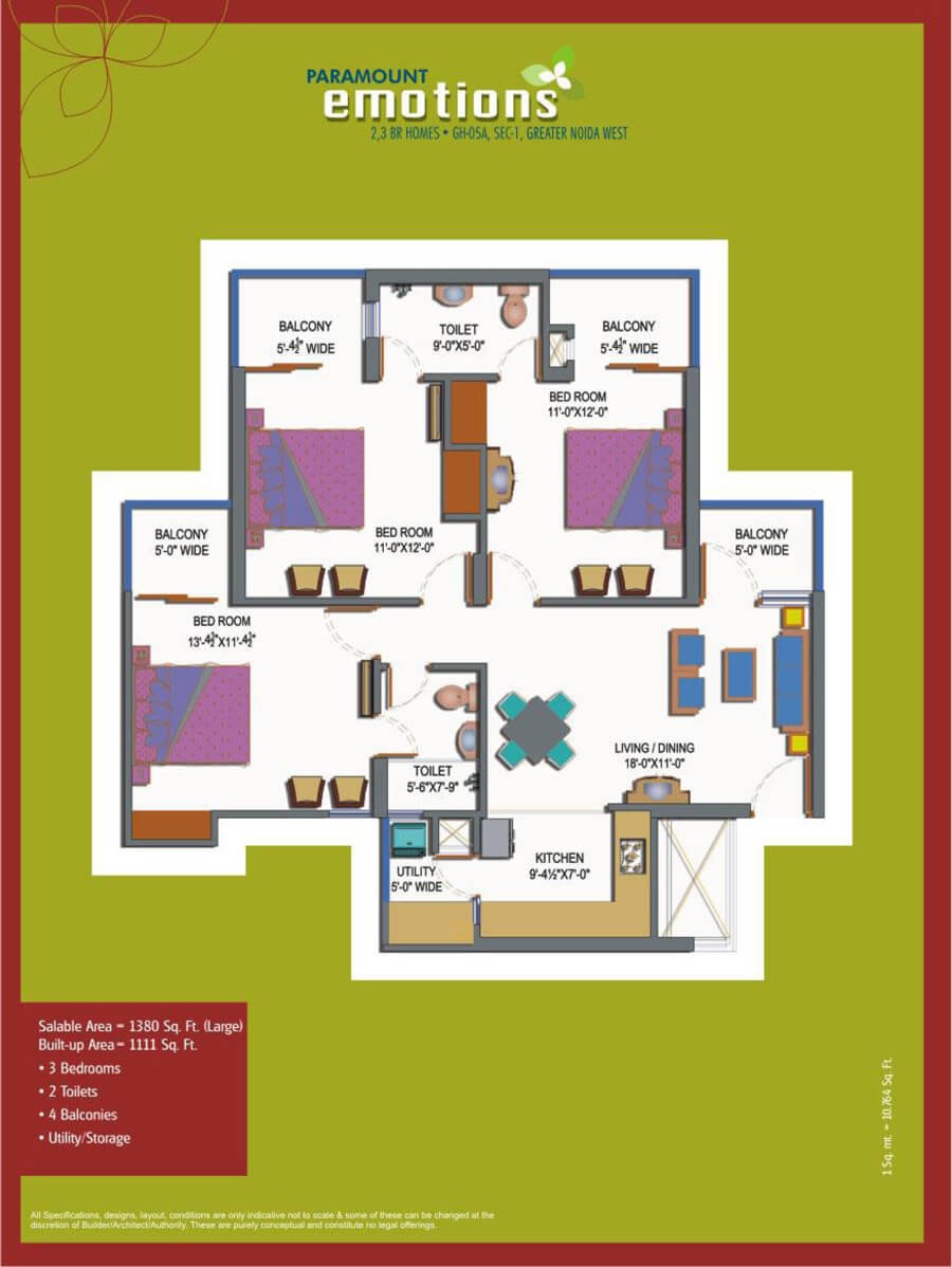 Paramount Emotions — floor plan 1