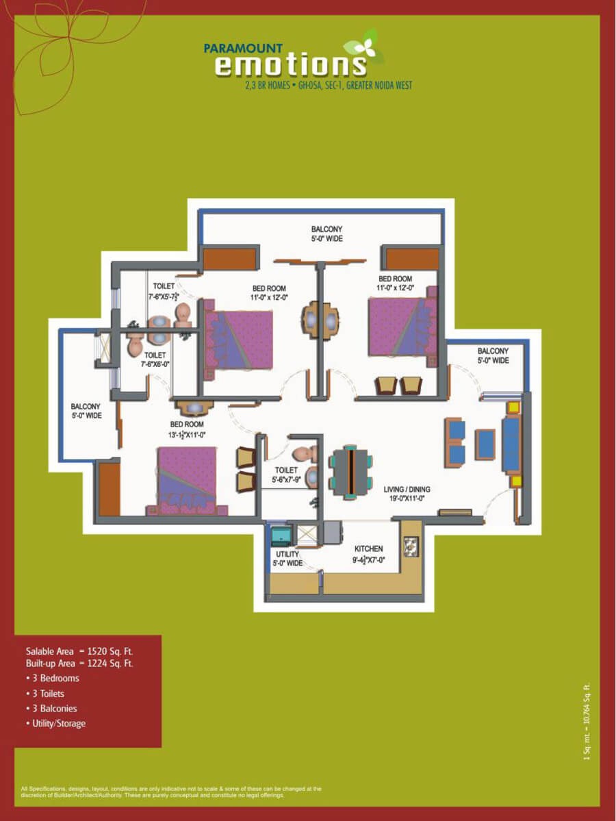 Paramount Emotions — floor plan 2