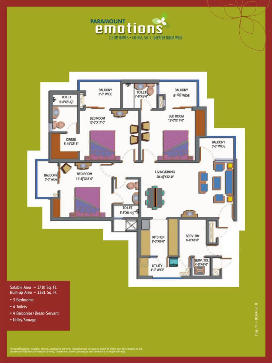 Paramount Emotions — floor plan 3