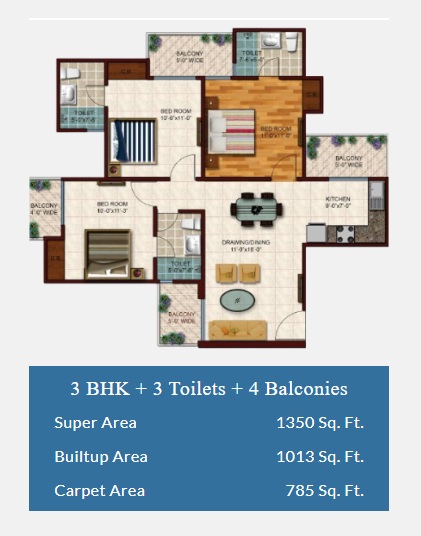 Skytech Colour Avenue — floor plan 4